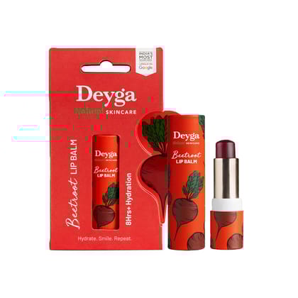 Deyga Beetroot Lip Balm | Tinted Lip Care | For Dry & Chapped Lips | For Pigmented Lips | For Women & Men (Pack of 1, Stick Lip Balm), Red Deyga Beetroot Lip Balm | Tinted Lip Care | For Dry & Chapped Lips | For Pigmented Lips | For Women & Men (Pack of 