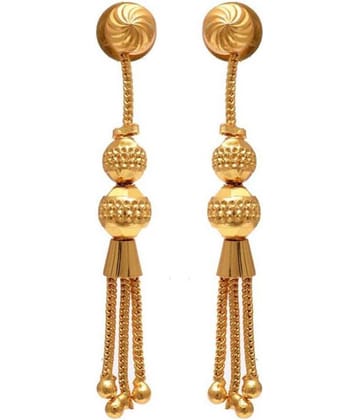 Mohit Jewellers - Yellow Drop Earrings ( Pack of 1 )