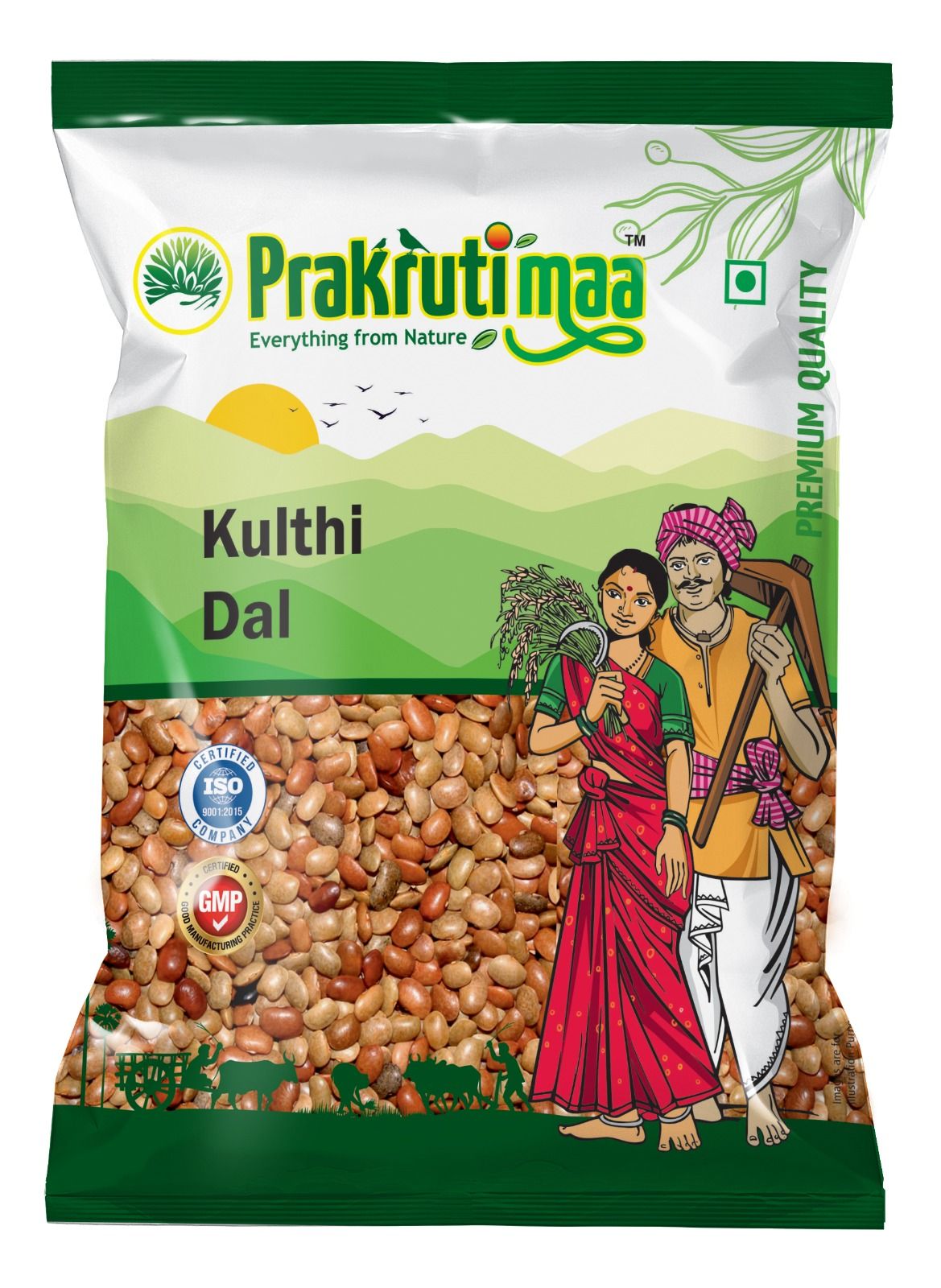Prakrutimaa Kulthi Dal (1Kg) | Horse Gram Split Lentils