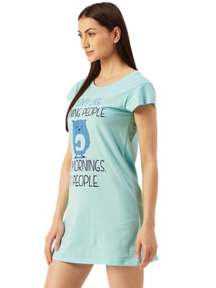 Klamotten Women's Printed  Sleepshirt S10S
