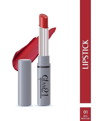 Glam21 Long Lasting NonTransfer Lipstick Creamy Matte Formula matte finish 2.8g Red Mousse-01