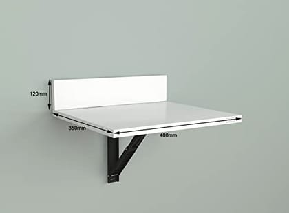 DAS Raquel Engineered Wood Study Desk/Wall Mount Table for Bedroom Frosty White