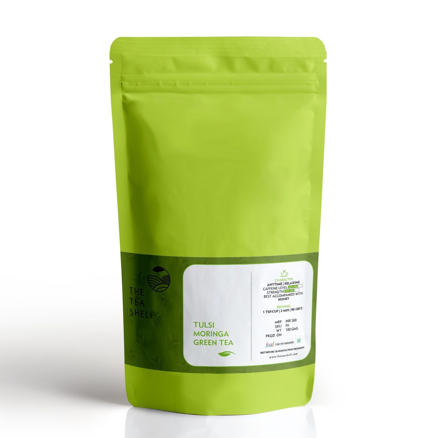 Tulsi Moringa Tea-100gm Loose Tea Pouch (50 Servings)