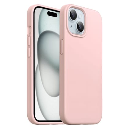 LIRAMARK Liquid Silicone Soft Back Cover Case for iPhone 15 (6.1 inch)