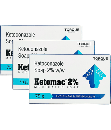 Ketomac Antibacterial Soap for All Skin Type ( Pack of 3 )