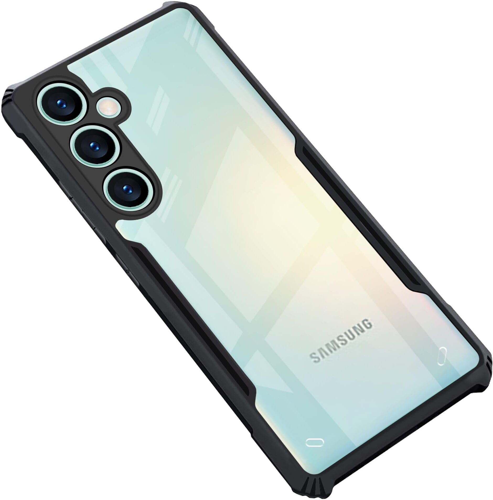 PLUGTECH Slim Shockproof Case | Matte Black Soft | Drop Protection | Precise Cutouts | Premium Mobile Cover for Samsung M55 5G, Samsung F55 5G, Samsung M55s 5G, Samsung C55