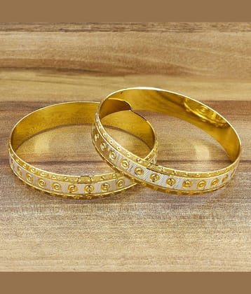 The Jewelbox Golden Bangle - Set of 2