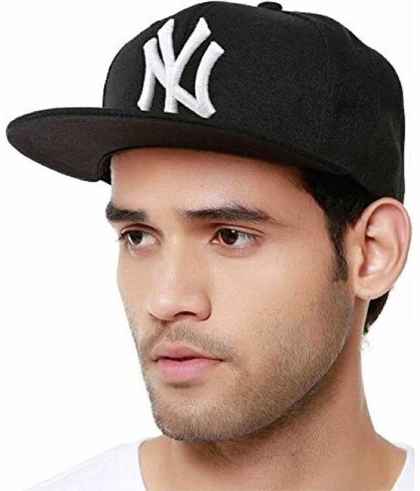 BAYEMA Pack of 1 Cotton Men's Cap ( Black )