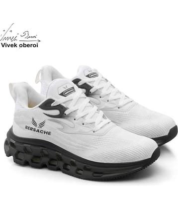 Bersache N-SPO-S-9197 White Men's Sports Running Shoes