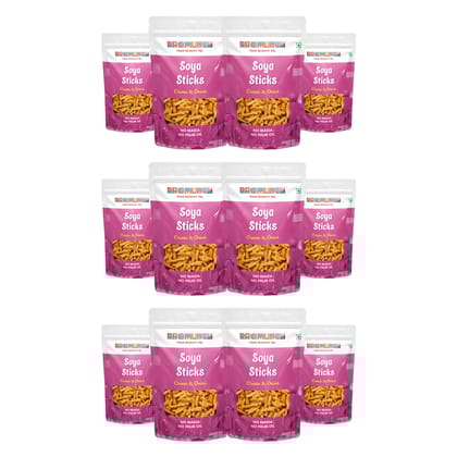 PROMUNCH Soya Sticks - Cream & Onion (Pack  of 12; 30g Each)