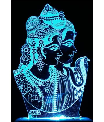 SUPER AJANTA SHIV PARVATI 2017 Night Lamp Multi - Pack of 1