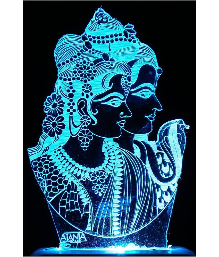 SUPER AJANTA SHIV PARVATI 2017 Night Lamp Multi - Pack of 1