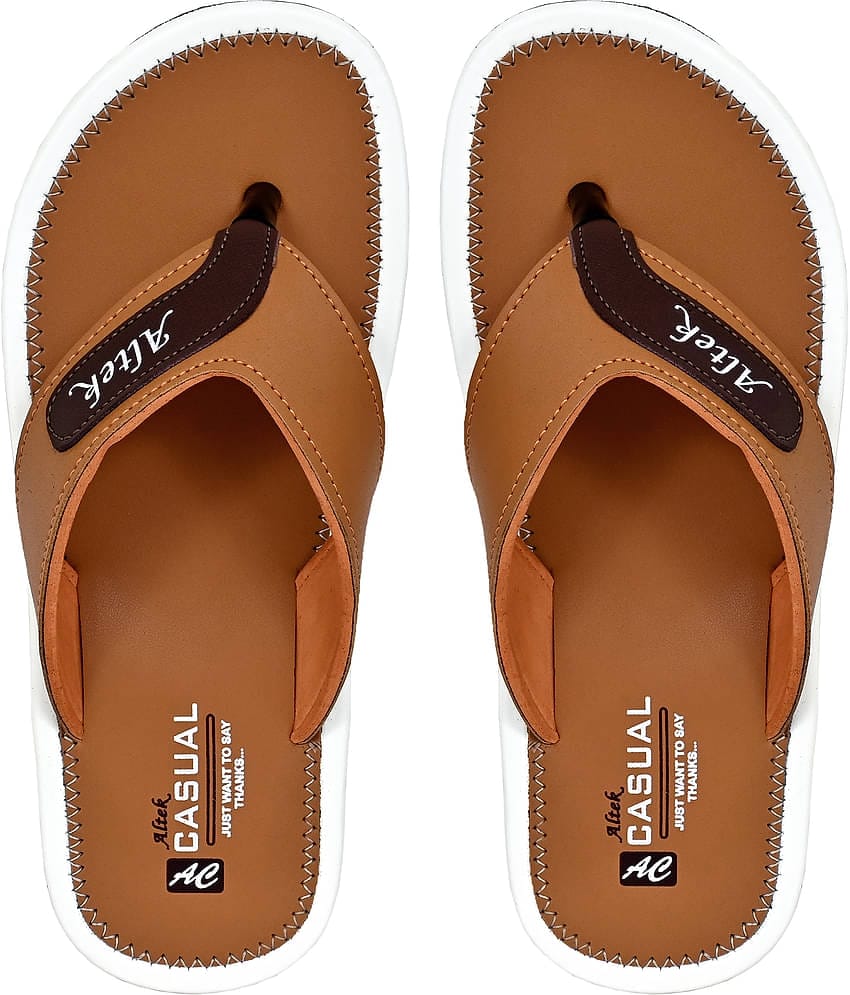 Altek Tan Men's Thong Flip Flop