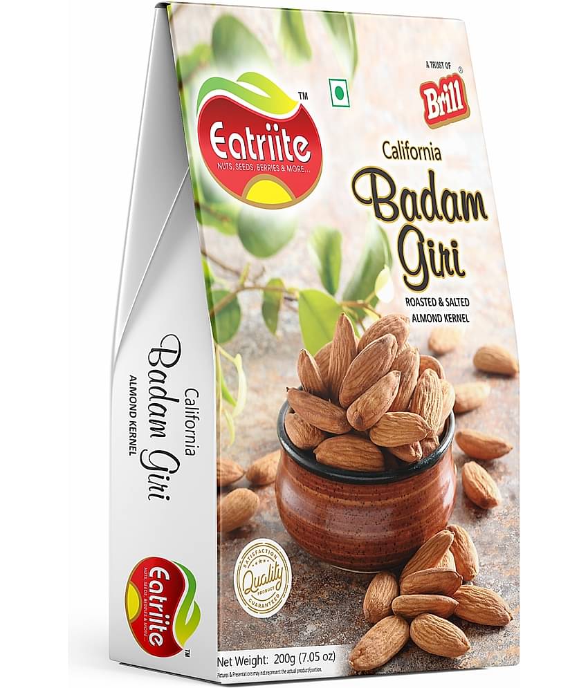 Eatriite California Badam Giri (Roasted & Salted Almond Kernel)(200 g)