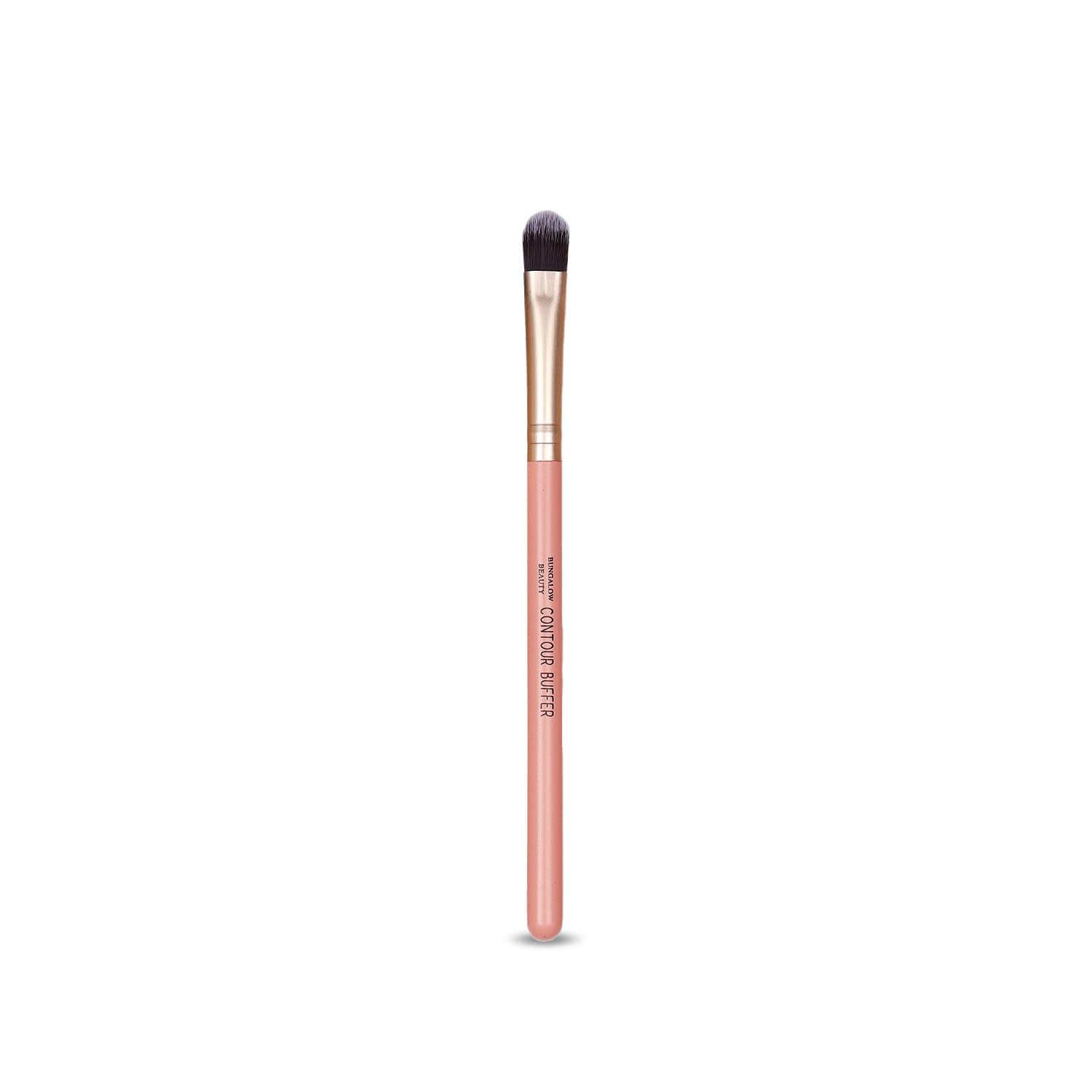 BUNGALOW BEAUTY Contour Buffer Brush, Pink and Gold, 15 cm, Synthetic Bristles