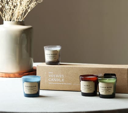 VOTIVE CANDLES - SET OF 4