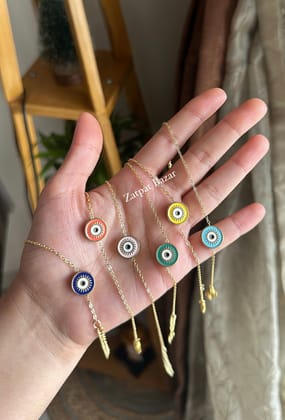 Colourful Evil Eye-Orange