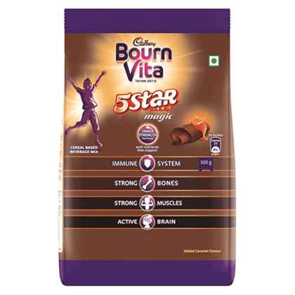 Bournvita Chocolate Health Drink - 5 Star Magic, 500 gm