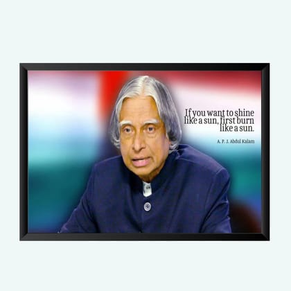 NOKKES A.P.J Abdul Kalam Wall Photo Frame For India Love And Wall Decoration Wall Photo Frame Size 8X12 Inch_A8pp NOKKES A.P.J Abdul Kalam Wall Photo Frame For India Love And Wall Decoration Wall Photo Frame Size 8X12 Inch_A8pp