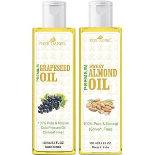 PARK DANIEL Grapeseed Oil &amp; Sweet Almond Oil Combo Pack Of 2 bottle of 100 ml(200 ml) (200 ml)