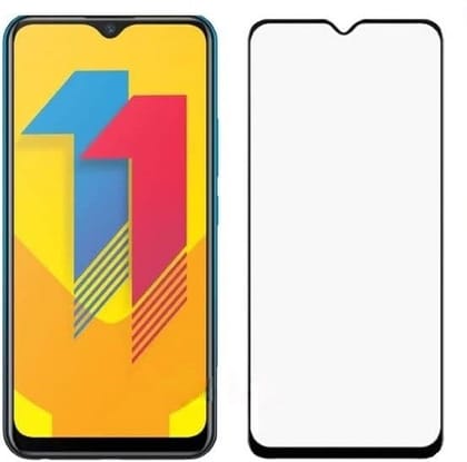 PLUGTECH Advanced Tempered Glass With Anti-Explosion 9H Hardness Edge-To-Edge Coverage Screen Guard for VIVO Y11