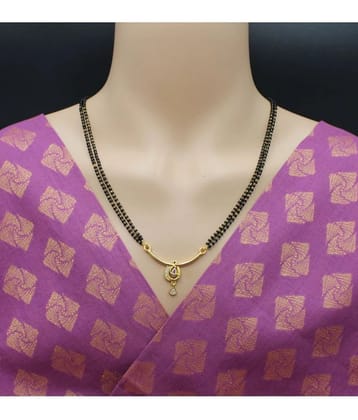 Soni jewellery Golden Mangalsutra Set ( Pack of 1 ) - Golden