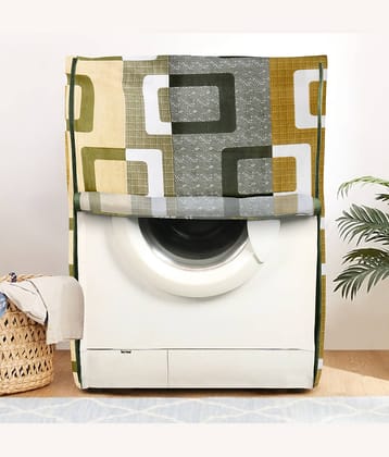 E-Retailer Single Polyester Green Washing Machine Cover for Universal Front Load