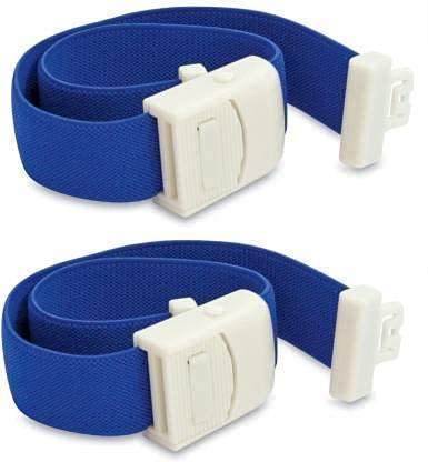 AABHA Tourniquet Elastic Belt for Blood Collection with Plastic Buckle multi color (Pack of 2)