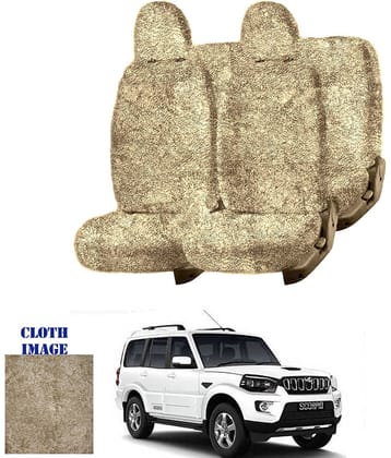 Mahindra Scorpio Beige 7 Seater Car Seat Cover