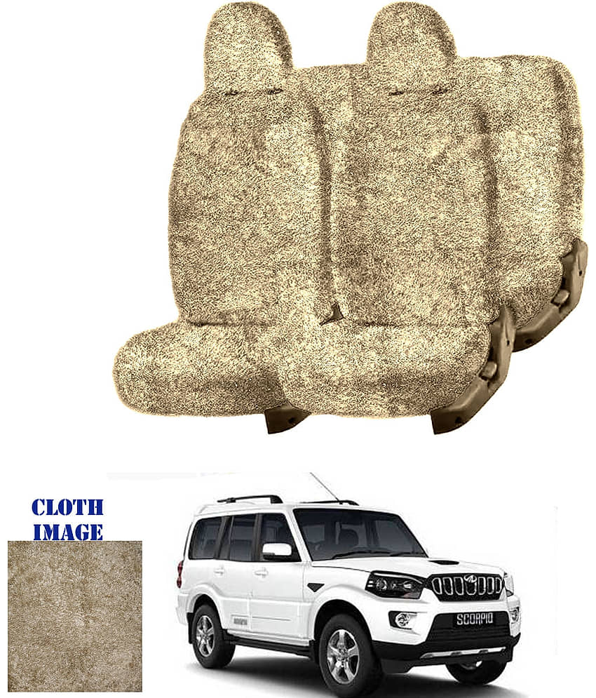 Mahindra Scorpio Beige 7 Seater Car Seat Cover