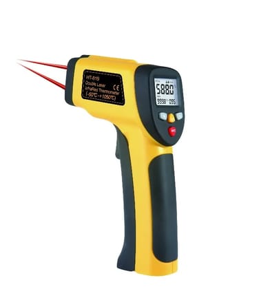 HT-817 IR thermometer with dual laser Temperature