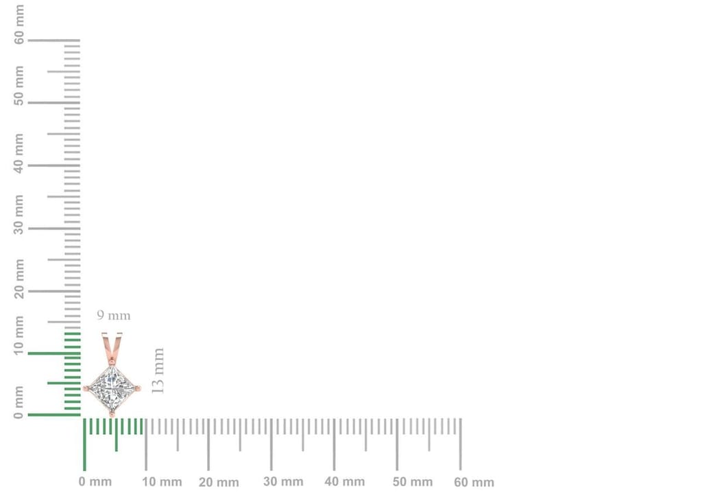 Classic Princess Solitaire Necklace