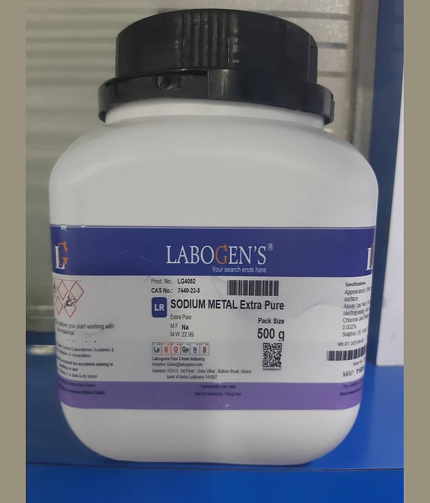 LG SODIUM METAL in Liquid paraffin 500gm