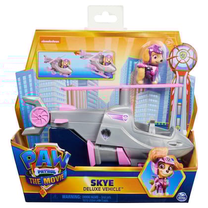 Paw Patrol, Skyeâ's Deluxe Movie Transforming Toy Car For Kids 3 Years and Above