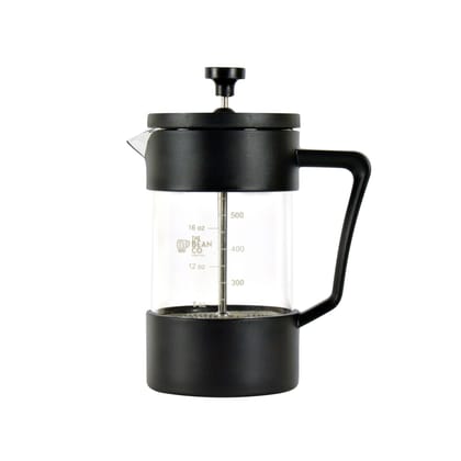 The Bean Co Roasters French Press Coffee Maker 600 ml | Heat Resistant Borosilicate Glass | 4 Level Filteration (Black) The Bean Co Roasters French Press Coffee Maker 600 ml | Heat Resistant Borosilicate Glass | 4 Level Filteration (Black)