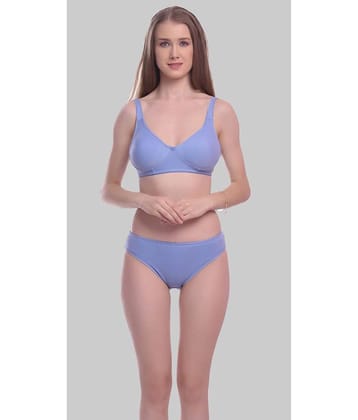 Elina Cotton Women's Bra & Panty Set ( Peach )