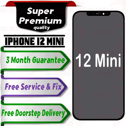 Apple iPhone 12 Mini  (display glass combo folder) Mobile Display LCD Screen With Touch.
