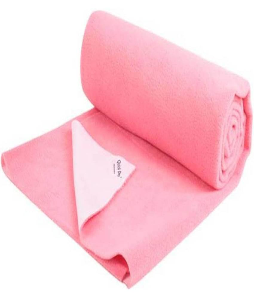 Quick Dry Pink Laminated Waterproof Sheet ( 140 cm A- 100 cm - 1 pcs ) Rubber Sheet