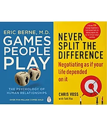 Combo of 2 book Games People, Play & Never Split the Difference (COMBO)