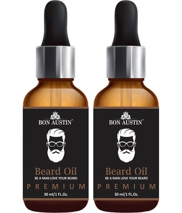 Bon Austin - 60mL Growth Increasing Beard Oil (Pack of 2)