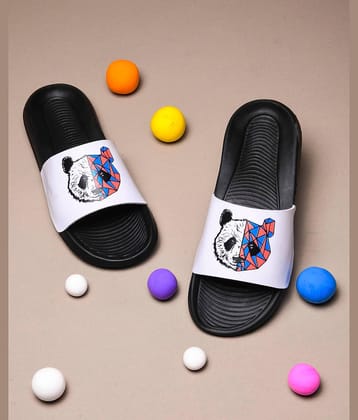 Q tick White Men's Slide Flip Flop