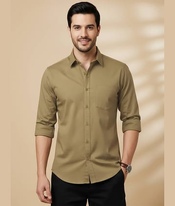 WEBRIC 100% Cotton Regular Fit Solids Full Sleeves Men's Casual Shirt - Pink ( Pack of 1 )