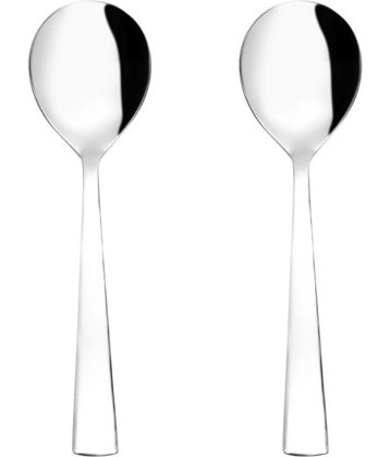 Cutlux Service Spoon Stainless Steel Plain Serving Spoon Silver ( Pack of 1 )