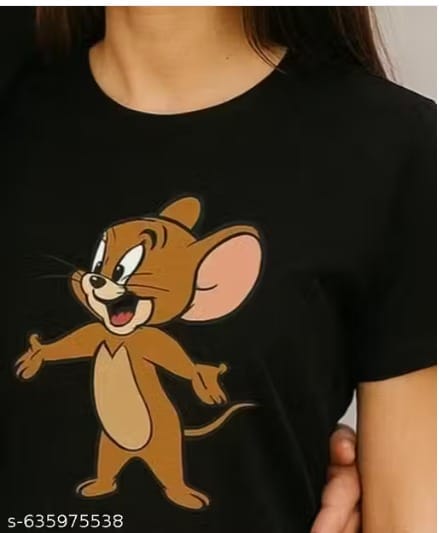 Printed Cotton Regular T-Shirt for Women