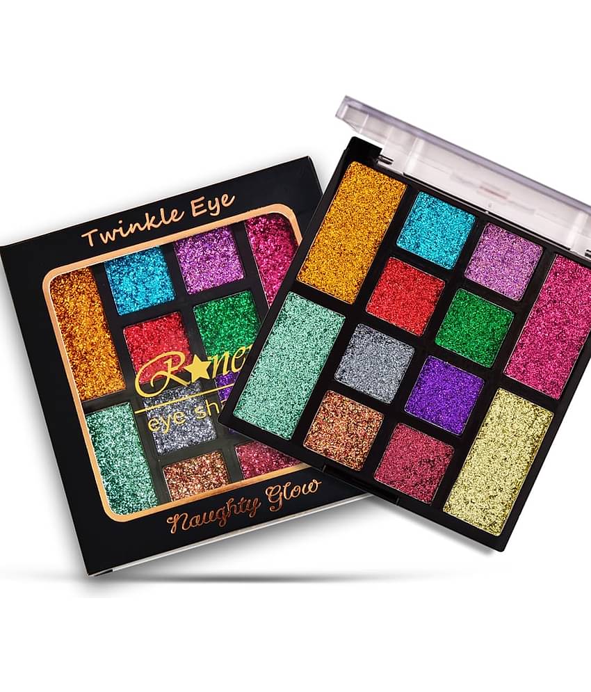 Adbeni Naughty Glow 12 Color Shimmery Eyeshadow Palette 25gm (Shade-01)