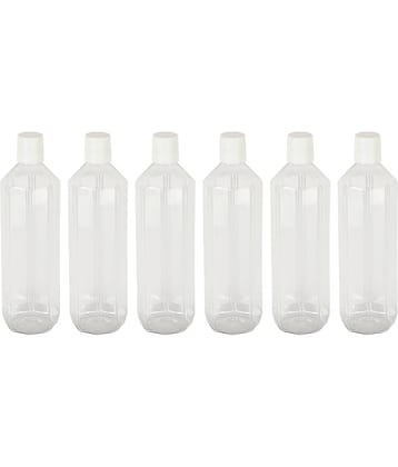 PearlPet Gemini-blue Transparent PET Water Bottle 1000 mL ( 6 )