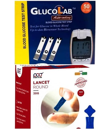 Infopia 100 Lancet& Glucolab 50 Test Strips
