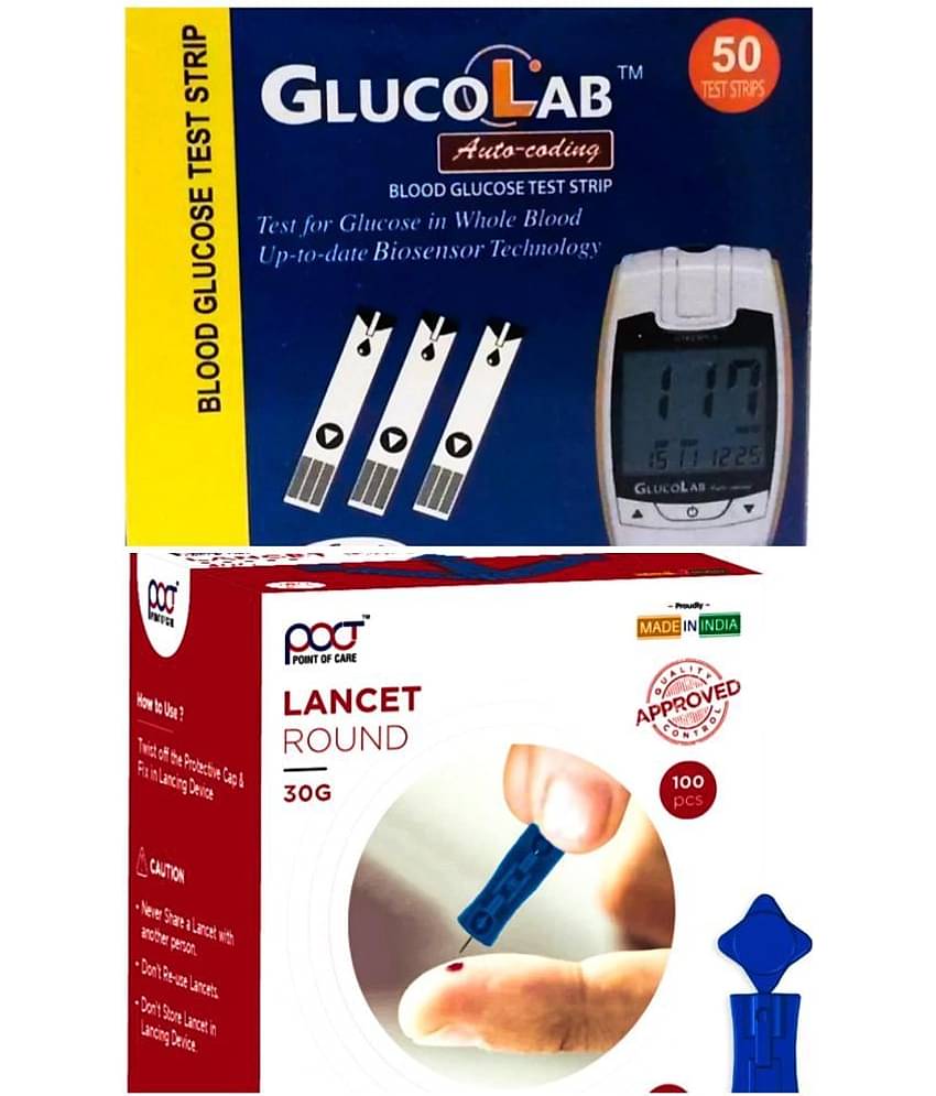 Infopia 100 Lancet& Glucolab 50 Test Strips
