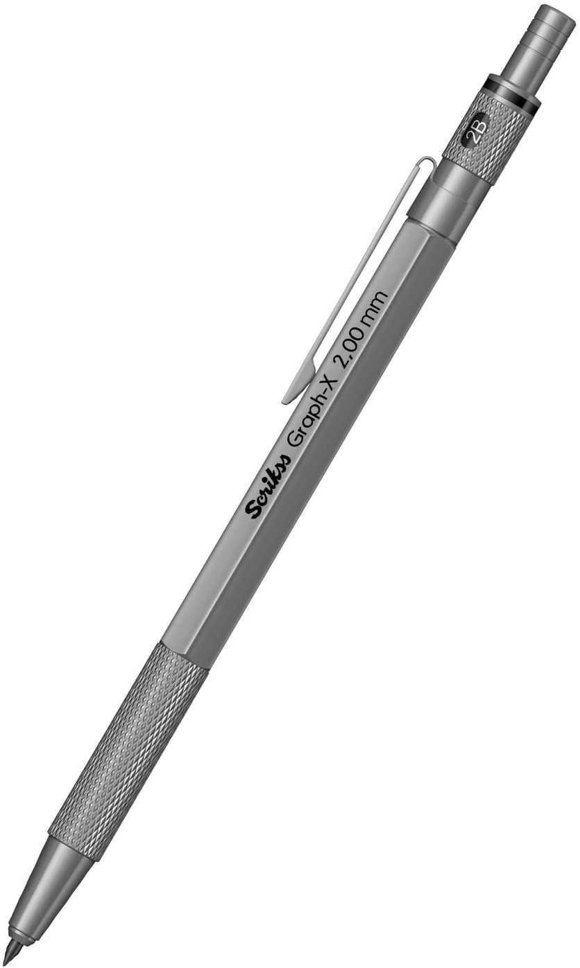 Scrikss | Graph-X | Mechanical Pencil | Satin Grey Titanium-2mm