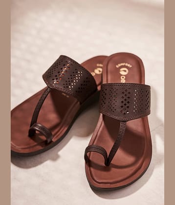 Aeroblu AE061R-BROWN Brown Women's Slipper